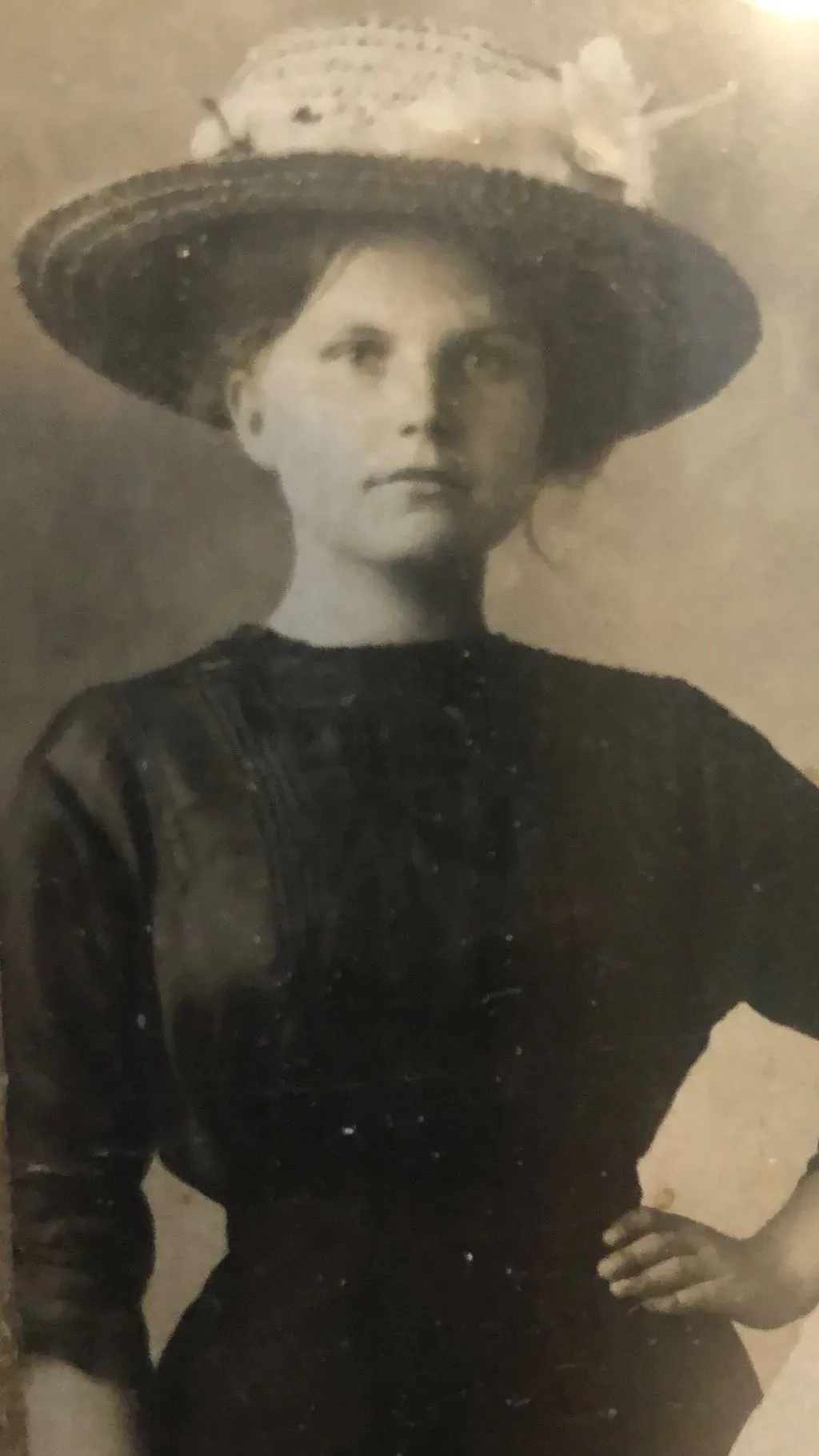 Vintage portrait young woman